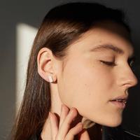 Orecchini in agata bianca, pientra naturale