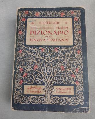 Antico libro dizionario 1938