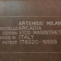 Tavolino ARTEMIDE Arcadia 100 Vico Magistretti