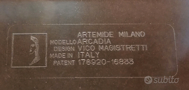Tavolino ARTEMIDE Arcadia 100 Vico Magistretti