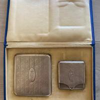 Portasigarette e fiammiferi in Argento