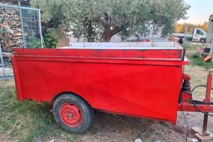 rimorchio agricolo,vasca trasporto uva e cereali 
