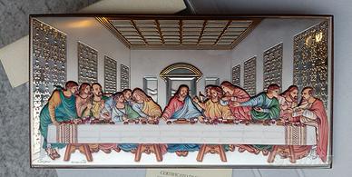 Quadro Religioso Ultima Cena Lamina Argento - LAR