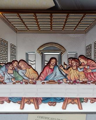 Quadro Religioso Ultima Cena Lamina Argento - LAR