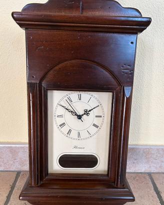 Orologio parete legno Vintage non funzionante.