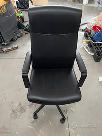 sedia da ufficio in pelle