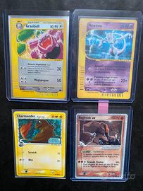 Lotto carte pokemon holo vintage