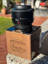 Yongnuo 50mm f1.8 attacco Canon
