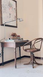 Scrittoio, scrivania, antico in rovere