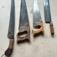 Lotto 4 seghe manuali vintage