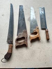 Lotto 4 seghe manuali vintage