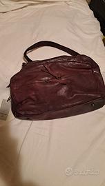 borsa in pelle bordeaux