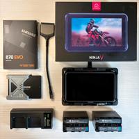 Atomos Ninja V+ KIT PRO: SSD 1TB + Accessori