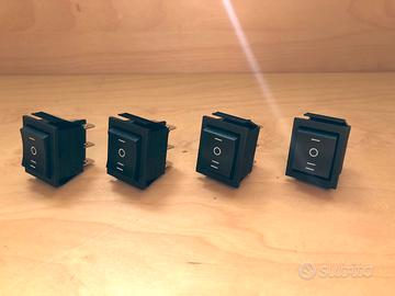 4 interruttori a bilanciere ON-OFF-ON