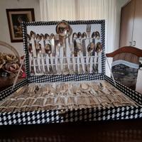 set di posate argento 800