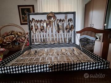 set di posate argento 800