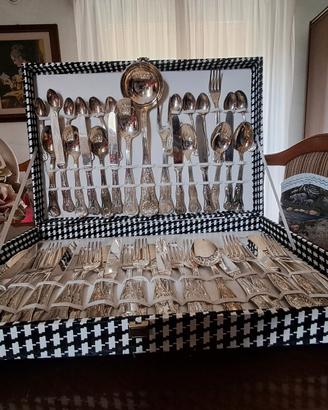 set di posate argento 800