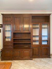 Mobile soggiorno in noce + tavolo e 4 sedie