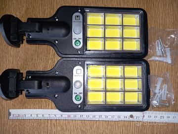 2 Lampioni Solari  sensore movimento Crepuscolare