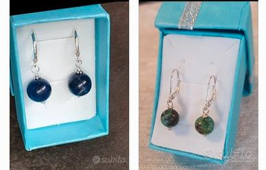 Orecchini in argento 925 e pietre naturali 