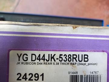 WRANGLER JK COPPIE CONICHE 5.38  DANA44