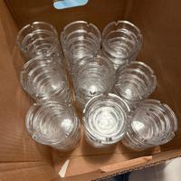 set da 52 pezzi di posacenere rotondi in vetro