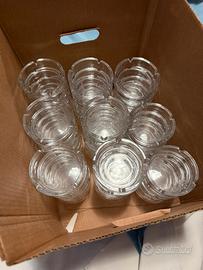 set da 52 pezzi di posacenere rotondi in vetro