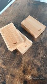 scatole in legno porta usb