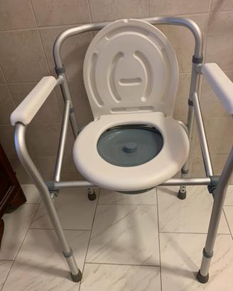 Sedia  Comoda WC in alluminio