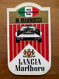 M. Mannucci Lancia Stratos Marlboro rally 1973