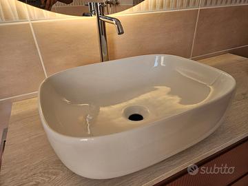 Lavabo appoggio Ceramica bianca  50x38 H14