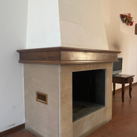 Caminetto nuovo interno ghisa e refrattario