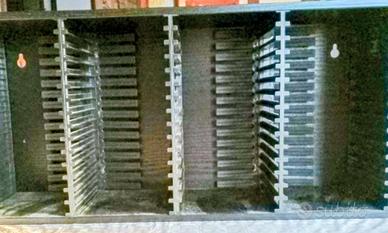 Contenitore CD legno nero 