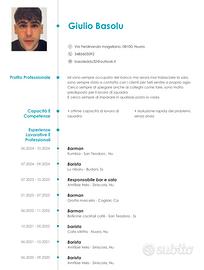 Barman con esperienza