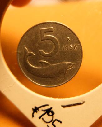 5 LIRE del 1956