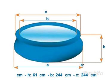 Copripiscina intex diametro 2,44 metri - 244 cm