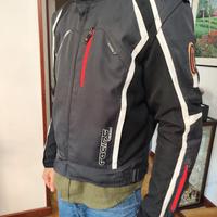 Giacca moto IXS taglia L con paraschiena – maniche