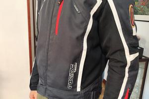 Giacca moto IXS taglia L con paraschiena – maniche