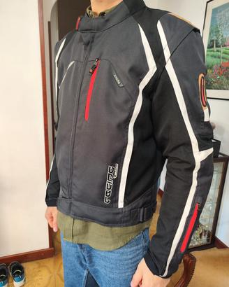 Giacca moto IXS taglia L con paraschiena – maniche
