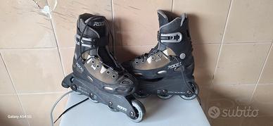 pattini con ruote in linea