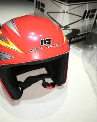 casco da sci tg M/58 rosso