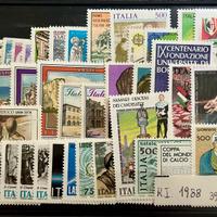 Francobolli Repubblica Italiana 1988