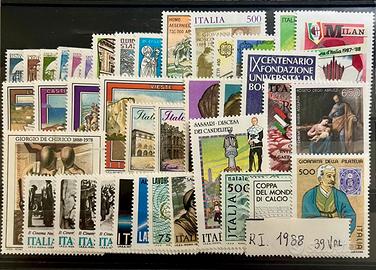Francobolli Repubblica Italiana 1988
