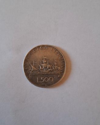 500 lire in argento caravelle