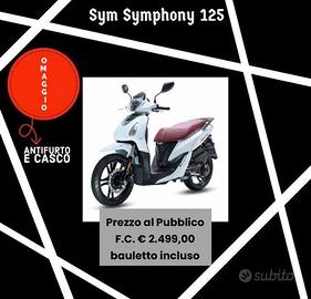 SYM SYMPHONY 125 ANTIFURTO E CASCO OMAGGIO