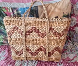 borsa vintange in paglia