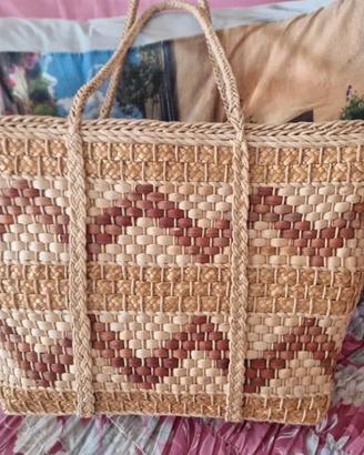 borsa vintange in paglia