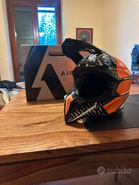 Casco moto AIROH helmet Orange taglia M