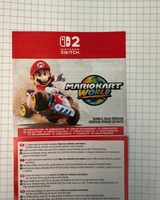Mario kart world switch 2- codice digitale