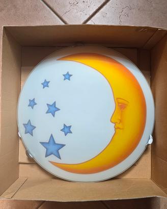 Plafoniera luna e stelle 